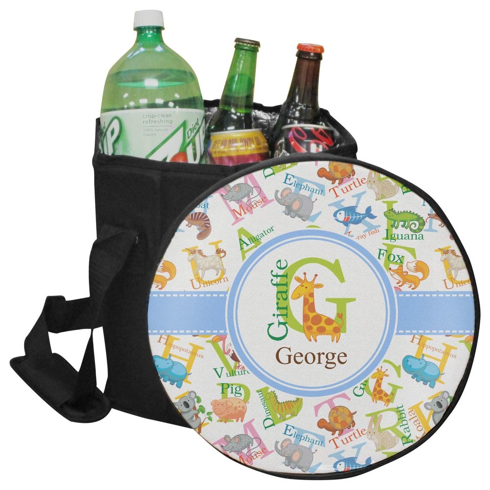 YouCustomizeIt Personalized Animal Alphabet Collapsible Cooler & Seat