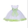 ekidsbridal Flower Petals Girl White Dress with Tiebow Wedding Pageant 302T 6 view 1