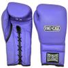 Japanese Style Training Boxing Gloves 2.0 - Hook&Loop or Lace-Up - 12oz, 14oz, 16oz, 18oz - 9 Colors to Choose (Purple (Lavender), 12oz Lace-up) view 1