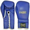 Japanese Style Training Boxing Gloves 2.0 - Hook&Loop or Lace-Up - 12oz, 14oz, 16oz, 18oz - 9 Colors to Choose (Blue, 12oz Lace-up) view 1
