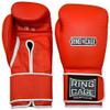 Japanese Style Training Boxing Gloves 2.0 - Hook&Loop or Lace-Up - 12oz, 14oz, 16oz, 18oz - 9 Colors to Choose (Red, 16oz Hook&Loop) view 1