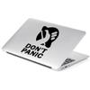 Yoonek Graphics Don't Panic Vinyl Decal Sticker # 855 (6" x 4.1", Black) view 1