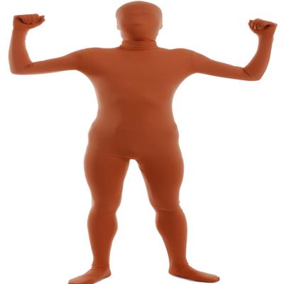 VSVO Men's and Women's Second Skin Zentai Full Bodysuit Costume (Brown, XX-Large)