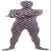 VSVO Men's and Women's Second Skin Zentai Full Bodysuit Costume (Large, Checker) view 1