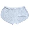 YiZYiF Men's Mesh Boxer Briefs Underwear Transparent Shorts White Large view 1