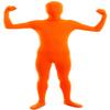 VSVO Men's and Women's Second Skin Zentai Full Bodysuit Costume (Orange, Large) view 1