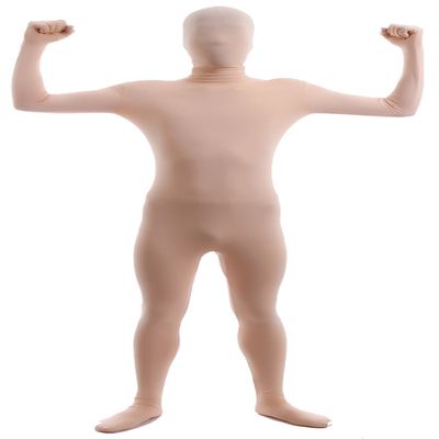 VSVO Men's and Women's Second Skin Zentai Full Bodysuit Costume (Nude, X-Large)