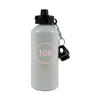 Engraved Cases Personalized 10K Race Runner Aluminum White Finish 20 Ounce 600ML Sport Water Bottle Gift (Pink) view 1