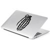 Yoonek Graphics Hand Grenade Vinyl Decal Sticker # 865 (8" x 4.6", Black) view 1