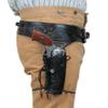 Historical Emporium .44/.45 Cal Standard Double Western Gun Belt and Holster Tooled Leather 48 Black view 2