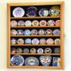 sfDisplay.com,LLC. 56 Challenge Coin Display Case Cabinet - Fully Adjustable Shelves - Larger Coins - 98% UV Protection (Oak Finish) view 3