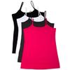4 Pack: Active Basic Cami Tanks (1X, Black/White/Pink/Charcoal) view 1