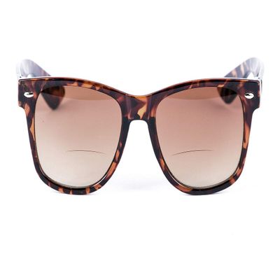 Classic Style Bifocal Reading Sunglasses for Men and Women, Outdoor Sun Readers - Hard Carrying Case Included