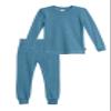 City Threads Made in USA Little Girls Thermal Underwear Set Perfect for Sensitive Skin SPD Sensory Friendly Base Layer Thermal Wear Cotton Ski Clothing for Kids Comfortable Ultra Soft, Teal- 4T view 1