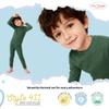 City Threads Baby Boys Thermal Underwear Set Perfect for Sensitive Skin SPD Sensory Friendly Base Layer Thermal Wear Cotton Ski Clothing for Kids Comfortable Ultra Soft, Forest Green- 9/12M view 4