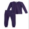 Made in USA Baby Girls Thermal Underwear Set Perfect for Sensitive Skin SPD Sensory Friendly Base Layer Thermal Wear Cotton Ski Clothing for Kids Comfortable Ultra Soft, Purple- 6-9 mons. view 1