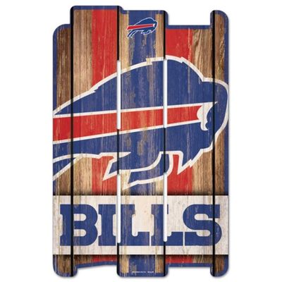 NFL Buffalo Bills Wood Fence Sign, Black