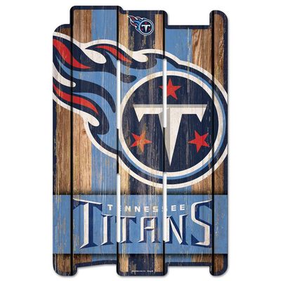 NFL Tennessee Titans Wood Fence Sign, Black