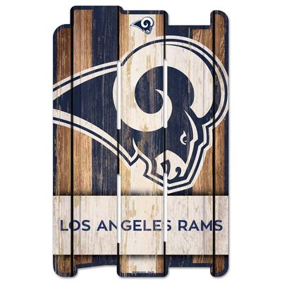 NFL St. Louis Rams Wood Fence Sign, Black