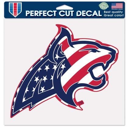 NCAA Montana State 14853115 Perfect Cut Color Decal, 8" x 8", Black