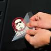 NCAA University of Wisconsin 15544215 Perfect Cut Color Decal, 4" x 4", Black view 2