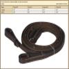 Henri de Rivel Pro Rubber Lined Web Reins - Black - Horse view 2