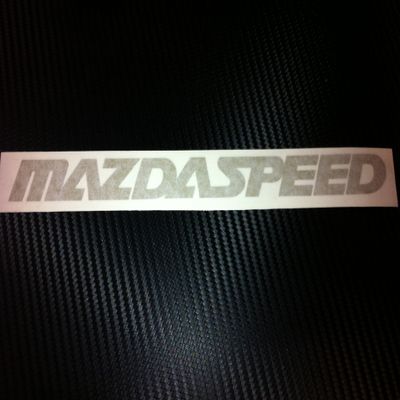 1 Racing Decal Sticker for Mazdaspeed(New) Gold Size 9''x 0.8''