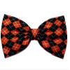 Halloween Hair Bow Collection (Headband, Orange Argyle)