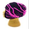 Wrestling Hair Cap - Over The Headgear Style - Pink Lightning (Black Trim) view 1