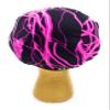 Wrestling Hair Cap - Over The Headgear Style - Pink Lightning (Black Trim) view 3