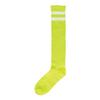 Amscan 395893 Neon Green Knee High Socks with White Stripes, 19" view 1