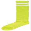 Amscan 395893 Neon Green Knee High Socks with White Stripes, 19" view 2