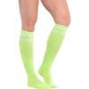Amscan 395893 Neon Green Knee High Socks with White Stripes, 19" view 3