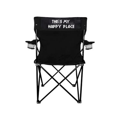 VictoryStore This is My Happy Place Camping Chair with Carry Bag