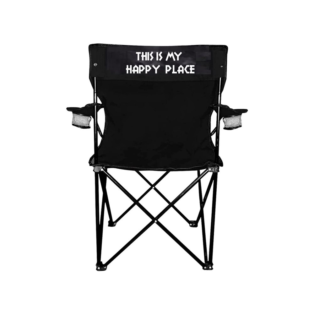 VictoryStore This is My Happy Place Camping Chair with Carry Bag