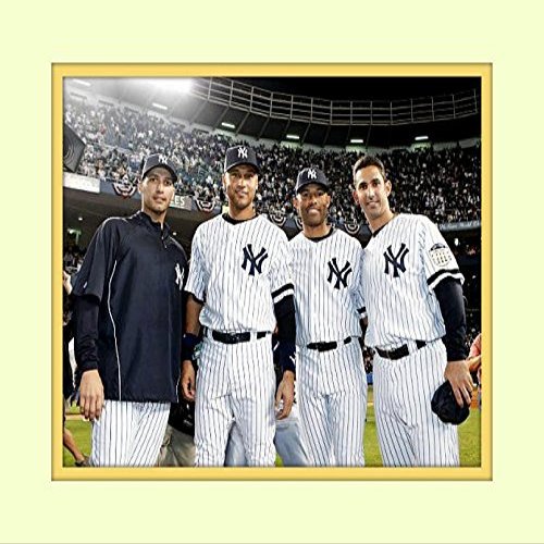 Core Four 4 At Yankee Stadium 11x14 Double Matted 8x12 Photo Derek Jeter Mariano Rivera Andy Pettite Jorge Posada Ny Yankees