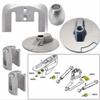 Tecnoseal 20805 Mercury Bravo 3 2004 Anode Kit +Hardware - Zinc view 1