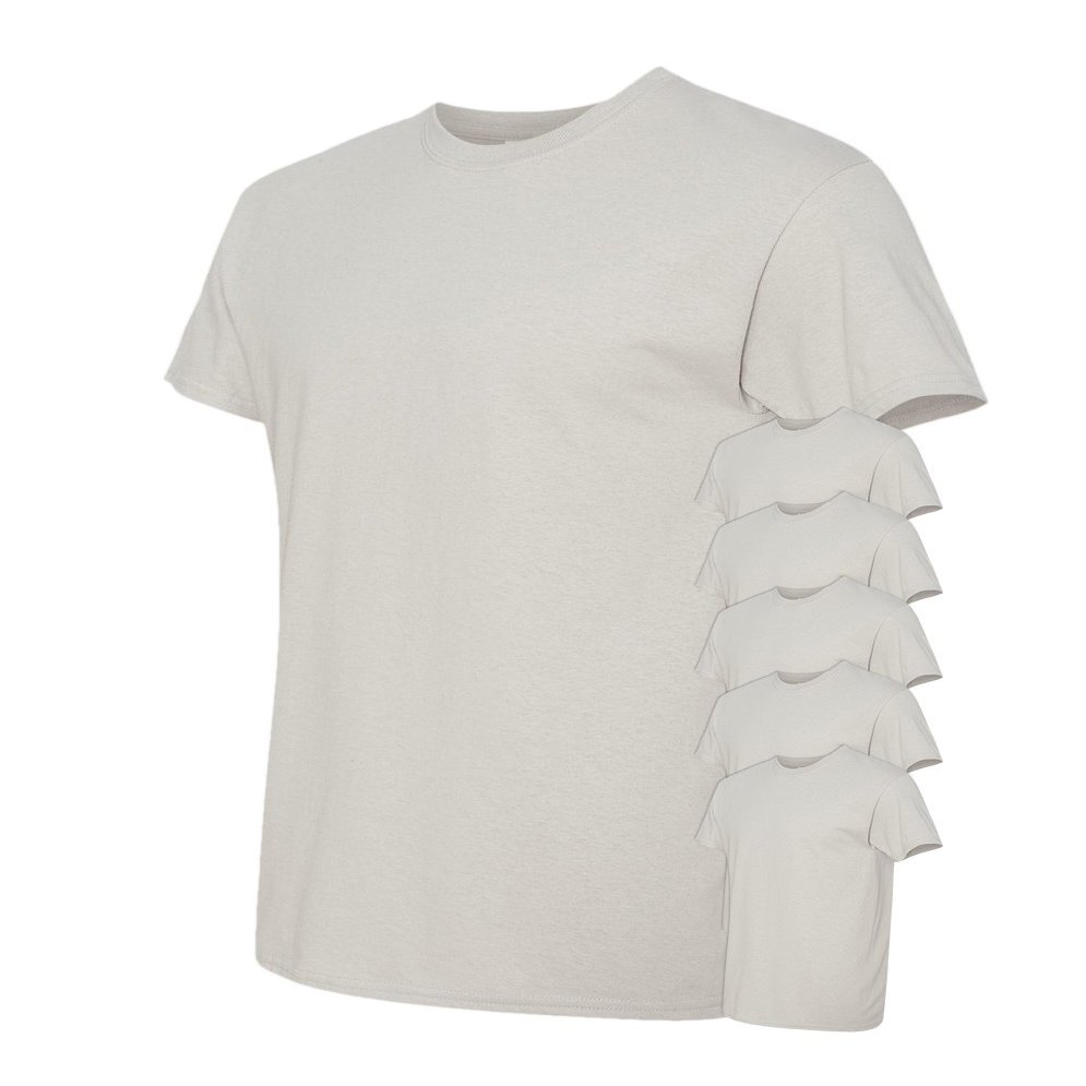 Cotton 6 oz. T-Shirt (G200) Ice Grey, S (Pack of 6)