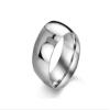 Aienid Men Ring Stainless Steel Eternity Promise Engagment Ring High Polished Simple Comfort Fit Wedding Band view 1