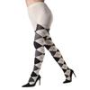 MeMoi Textured Argyle Sweater Tights Winter White Medium/Large view 1