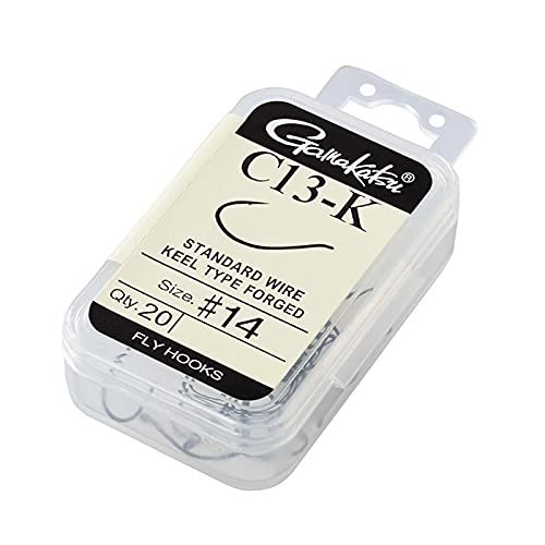 Gamakatsu 66139 Fly Hooks, C13-K, No. 18, 20 Pieces