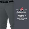 Alleson Athletic Fastpitch Softball Pants for Women. Low Rise Double Knit Charcoal Softball Pants with Belt Loop (Style 605PBW) X-Large view 4