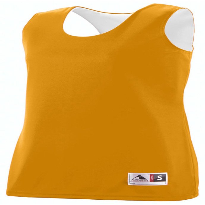 Augusta Sportswear 3130060XS Women's Reversible Wicking Tank (100 Pack), Gold/White, XX-Large Pack