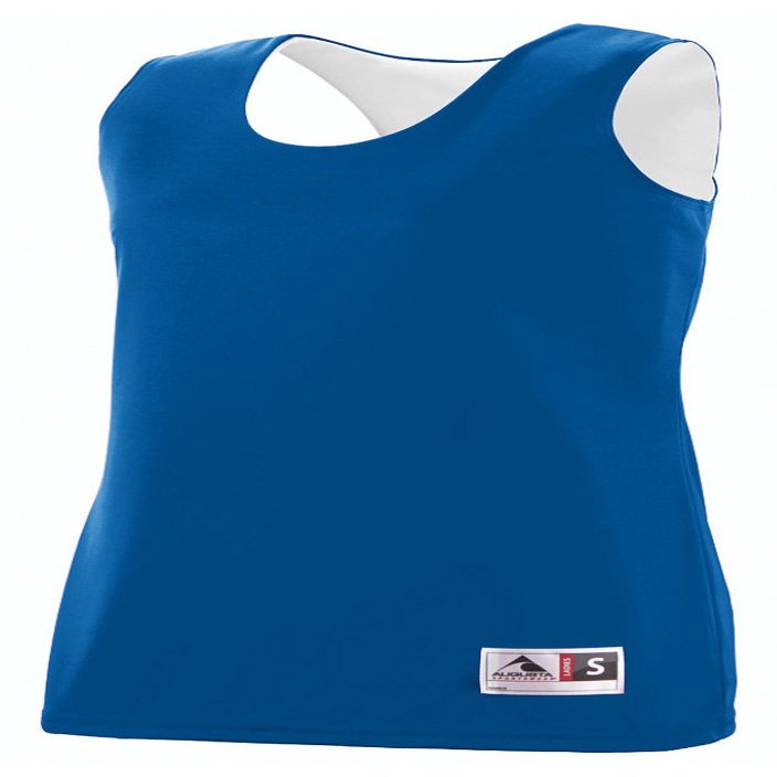 Augusta Sportswear 147 Women's Reversible Wicking Tank, Royal/White, Medium Pack