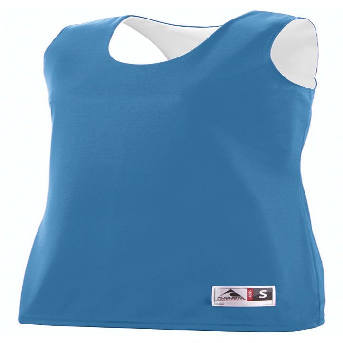 Augusta Sportswear 147 Women's Reversible Wicking Tank, Columbia Blue/White, Large Pack