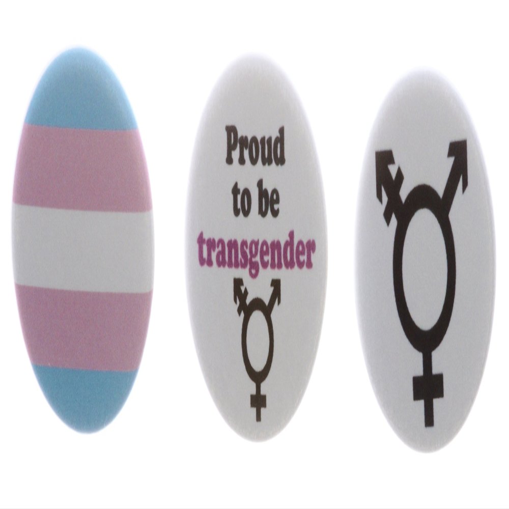 A&T Designs - Set 3 Proud to be Transgender 2.25" Keychains Support Love Rights