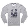 LRG Men's Research Collection Logo Cluster 47 Crew Neck Sweatshirt, Ash Heather, 2XL view 1