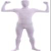 VSVO Men's and Women's Second Skin Zentai Full Bodysuit Costume (White, X-Large) view 1