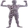 VSVO Men's and Women's Second Skin Zentai Full Bodysuit Costume (XX-Large, Zebra) view 1