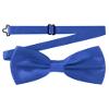 AWAYTR Men's Pre Tied Bow Ties for Wedding Party Fancy Plain Adjustable Bowties Necktie (Royal blue) view 1